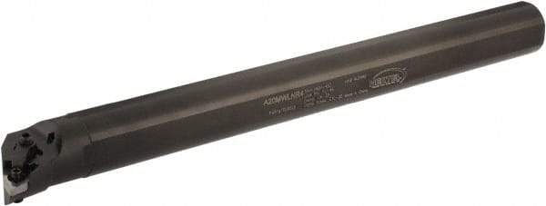Hertel - 1.47" Min Bore Diam, 14" OAL, 1-1/4" Shank Diam, A-MWLN Indexable Boring Bar - WN.. Insert, Screw or Clamp Holding Method - Benchmark Tooling