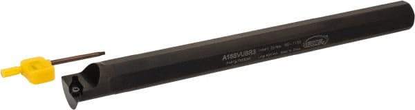 Hertel - 1.3" Min Bore Diam, 12" OAL, 1" Shank Diam, A-SVUB Indexable Boring Bar - WC..21.51 Insert, Screw Holding Method - Benchmark Tooling
