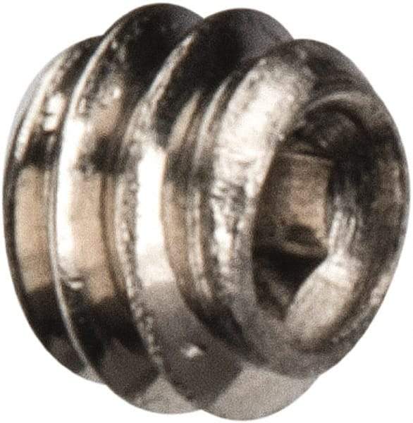 Value Collection - #2-56 UNC, 1/16" OAL, Cup Point Set Screw - Grade 18-8 Stainless Steel, 0.035" Key - Benchmark Tooling