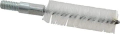 Value Collection - 3/4" Diam Helical Stainless Steel Tube Brush - Double Spiral, 0.012" Filament Diam, 2-23/64" Brush Length, 4" OAL, 5/16-18 Male Shank - Benchmark Tooling