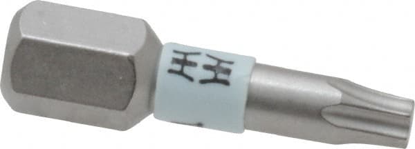 Wera - 1/4" Drive T15 Torx Screwdriver Bit - 1" OAL, Insert Bit - Benchmark Tooling