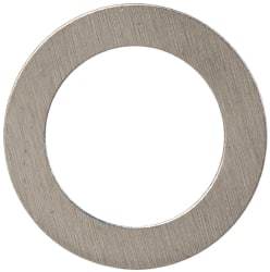 Made in USA - 0.005" Thick, 1/4" Inside x 3/8" OD, Shortening Shim - #12 Screw, Uncoated 300 Stainless Steel - Benchmark Tooling