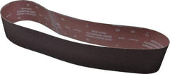 Norton - 4" Wide x 54" OAL, 80 Grit, Aluminum Oxide Abrasive Belt - Aluminum Oxide, Medium, Coated, X Weighted Cloth Backing, Series R228 - Benchmark Tooling