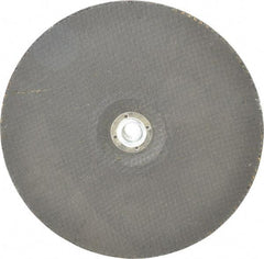 Norton - 9" Wheel Diam, 1/4" Wheel Thickness, 7/8" Arbor Hole, Type 27 Depressed Center Wheel - Aluminum Oxide, 6,600 Max RPM, Compatible with Angle Grinder - Benchmark Tooling