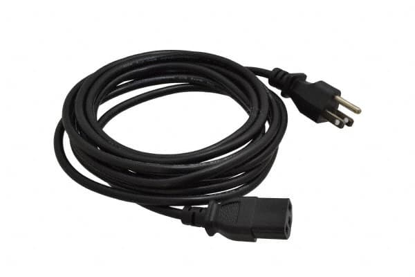 Tripp-Lite - 12' Long, NEMA 5-15P/IEC-320-C-13 Computer Cable - Black, Male x Female - Benchmark Tooling