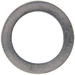 Made in USA - 0.51mm Thick, 14mm Inside x 20mm OD, Round Shim - 1/2" Screw, Uncoated 302/304 Stainless Steel - Benchmark Tooling