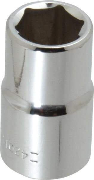 Blackhawk by Proto - 1/2" Drive, Standard Hand Socket - 6 Points, 1-1/2" OAL, Chrome Finish - Benchmark Tooling