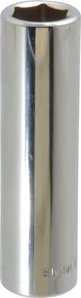 Blackhawk by Proto - 1/2" Drive, Deep Hand Socket - 6 Points, 3-3/32" OAL, Chrome Finish - Benchmark Tooling