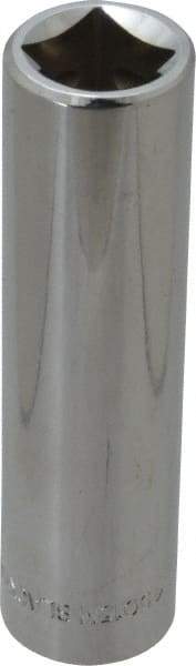 Blackhawk by Proto - 1/2" Drive, Deep Hand Socket - 6 Points, 3-9/32" OAL, Chrome Finish - Benchmark Tooling