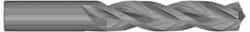 Kennametal - 10.5mm 130° Solid Carbide Jobber Drill - Bright Finish, Right Hand Cut, Spiral Flute, Straight Shank, 118mm OAL, Standard Point - Benchmark Tooling