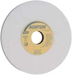 Norton - 7" Diam x 1-1/4" Hole x 1/2" Thick, I Hardness, 60 Grit Surface Grinding Wheel - Aluminum Oxide, Type 1, Medium Grade, 3,600 Max RPM, Vitrified Bond, No Recess - Benchmark Tooling