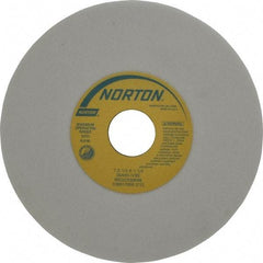 Norton - 7" Diam x 1-1/4" Hole x 1/4" Thick, I Hardness, 60 Grit Surface Grinding Wheel - Aluminum Oxide, Type 1, Medium Grade, 3,600 Max RPM, Vitrified Bond, No Recess - Benchmark Tooling