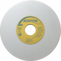 Norton - 7" Diam x 1-1/4" Hole x 1/4" Thick, K Hardness, 60 Grit Surface Grinding Wheel - Aluminum Oxide, Type 1, Medium Grade, 3,600 Max RPM, Vitrified Bond, No Recess - Benchmark Tooling