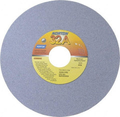 Norton - 7" Diam x 1-1/4" Hole x 1/4" Thick, I Hardness, 80 Grit Surface Grinding Wheel - Aluminum Oxide, Type 1, Medium Grade, 3,600 Max RPM, Vitrified Bond, No Recess - Benchmark Tooling