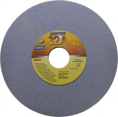 Norton - 7" Diam x 1-1/4" Hole x 1/4" Thick, K Hardness, 80 Grit Surface Grinding Wheel - Aluminum Oxide, Type 1, Medium Grade, 3,600 Max RPM, Vitrified Bond, No Recess - Benchmark Tooling