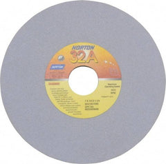 Norton - 7" Diam x 1-1/4" Hole x 1/4" Thick, I Hardness, 120 Grit Surface Grinding Wheel - Aluminum Oxide, Type 1, Fine Grade, 3,600 Max RPM, Vitrified Bond, No Recess - Benchmark Tooling