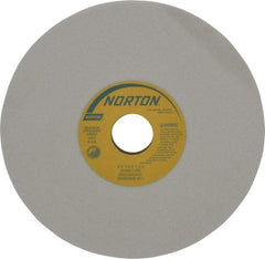 Norton - 8" Diam x 1-1/4" Hole x 1/4" Thick, I Hardness, 60 Grit Surface Grinding Wheel - Aluminum Oxide, Type 1, Medium Grade, 3,600 Max RPM, Vitrified Bond, No Recess - Benchmark Tooling
