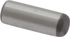 Value Collection - 3/32" Diam x 1/4" Pin Length Grade 8 Alloy Steel Standard Dowel Pin - C 50-58 Hardness, 1,800 Lb Breaking Strength, 1 Beveled & 1 Rounded End - Benchmark Tooling