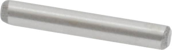 Value Collection - 3/32" Diam x 5/8" Pin Length Grade 8 Alloy Steel Standard Dowel Pin - C 50-58 Hardness, 1,800 Lb Breaking Strength, 1 Beveled & 1 Rounded End - Benchmark Tooling
