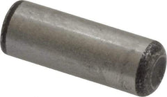 Value Collection - 5/16" Diam x 7/8" Pin Length Grade 8 Alloy Steel Standard Dowel Pin - C 50-58 Hardness, 20,000 Lb Breaking Strength, 1 Beveled & 1 Rounded End - Benchmark Tooling