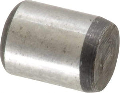 Value Collection - 3/8" Diam x 1/2" Pin Length Grade 8 Alloy Steel Standard Dowel Pin - C 50-58 Hardness, 28,700 Lb Breaking Strength, 1 Beveled & 1 Rounded End - Benchmark Tooling