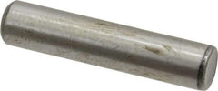 Value Collection - 3/8" Diam x 1-3/4" Pin Length Grade 8 Alloy Steel Standard Dowel Pin - C 50-58 Hardness, 28,700 Lb Breaking Strength, 1 Beveled & 1 Rounded End - Benchmark Tooling
