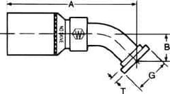 Eaton - Hydraulic Hose Elbow - 1 1/4" Hose Diam - Benchmark Tooling