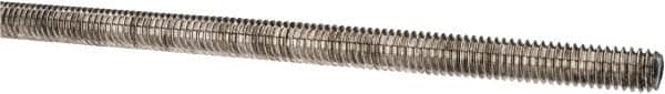 Made in USA - 5/16-18 UNC (Coarse), 3' Long, Stainless Steel Threaded Rod - Right Hand Thread - Benchmark Tooling