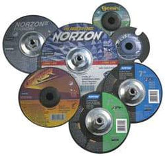 Norton - Depressed-Center Wheels Wheel Diameter (Inch): 9 Wheel Thickness (Inch): 1/4 - Benchmark Tooling