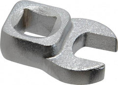 Blackhawk by Proto - 7/16" 3/8" Drive Chrome Open End Crowfoot Wrench - 1-7/32" OAL - Benchmark Tooling