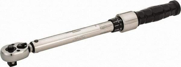 CDI - 3/8" Drive Micrometer Type Ratchet Head Torque Wrench - 30 In/Lb to 250 In/Lb Torque, 11" OAL - Benchmark Tooling
