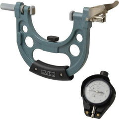 Mitutoyo - 3 to 4 Inch, Snap Gage - 0.0001 Inch Graduation, Dial Display - Benchmark Tooling