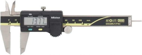 Mitutoyo - 0 to 100mm Range, 0.01mm Resolution, Electronic Caliper - Stainless Steel with 40mm Stainless Steel Jaws, 0.03mm Accuracy - Benchmark Tooling