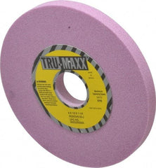 Tru-Maxx - 6" Diam x 1-1/4" Hole x 1/2" Thick, J Hardness, 60 Grit Surface Grinding Wheel - Aluminum Oxide, Type 1, Medium Grade, 5,410 Max RPM, Vitrified Bond, No Recess - Benchmark Tooling