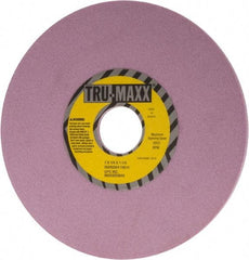 Tru-Maxx - 7" Diam x 1-1/4" Hole x 1/4" Thick, H Hardness, 100 Grit Surface Grinding Wheel - Aluminum Oxide, Type 1, Fine Grade, 3,600 Max RPM, Vitrified Bond, No Recess - Benchmark Tooling
