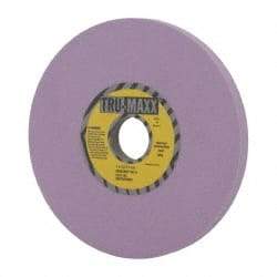 Tru-Maxx - 7" Diam x 1-1/4" Hole x 1/2" Thick, H Hardness, 100 Grit Surface Grinding Wheel - Aluminum Oxide, Type 1, Fine Grade, 3,600 Max RPM, Vitrified Bond, No Recess - Benchmark Tooling