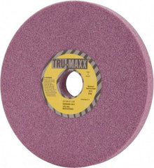 Tru-Maxx - 8" Diam x 1-1/4" Hole x 3/4" Thick, K Hardness, 46 Grit Surface Grinding Wheel - Aluminum Oxide, Type 1, Coarse Grade, 3,600 Max RPM, Vitrified Bond, No Recess - Benchmark Tooling