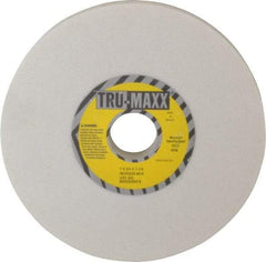 Tru-Maxx - 7" Diam x 1-1/4" Hole x 3/4" Thick, K Hardness, 60 Grit Surface Grinding Wheel - Aluminum Oxide, Type 1, Medium Grade, 3,600 Max RPM, Vitrified Bond, No Recess - Benchmark Tooling