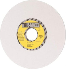 Tru-Maxx - 7" Diam x 1-1/4" Hole x 1/4" Thick, K Hardness, 120 Grit Surface Grinding Wheel - Aluminum Oxide, Type 1, Fine Grade, 3,600 Max RPM, Vitrified Bond, No Recess - Benchmark Tooling