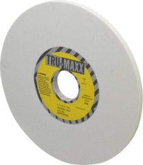 Tru-Maxx - 7" Diam x 1-1/4" Hole x 1/4" Thick, L Hardness, 150 Grit Surface Grinding Wheel - Aluminum Oxide, Type 1, Very Fine Grade, 3,600 Max RPM, Vitrified Bond, No Recess - Benchmark Tooling