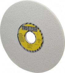 Tru-Maxx - 8" Diam x 1-1/4" Hole x 1/4" Thick, H Hardness, 46 Grit Surface Grinding Wheel - Aluminum Oxide, Type 1, Coarse Grade, 3,600 Max RPM, Vitrified Bond, No Recess - Benchmark Tooling