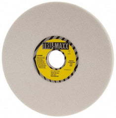 Tru-Maxx - 8" Diam x 1-1/4" Hole x 1/2" Thick, I Hardness, 60 Grit Surface Grinding Wheel - Aluminum Oxide, Type 1, Medium Grade, 3,600 Max RPM, Vitrified Bond, No Recess - Benchmark Tooling
