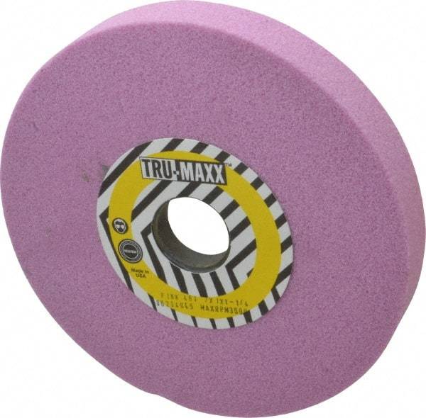 Tru-Maxx - 7" Diam x 1-1/4" Hole x 1" Thick, I Hardness, 46 Grit Surface Grinding Wheel - Aluminum Oxide, Type 5, Coarse Grade, 3,600 Max RPM, Vitrified Bond, One-Side Recess - Benchmark Tooling