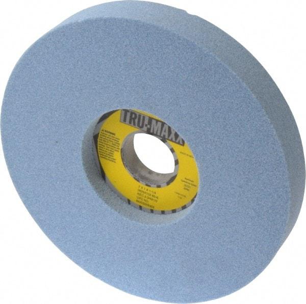 Tru-Maxx - 7" Diam x 1-1/4" Hole x 1" Thick, K Hardness, 60 Grit Surface Grinding Wheel - Ceramic, Type 5, Medium Grade, 3,600 Max RPM, Vitrified Bond, One-Side Recess - Benchmark Tooling