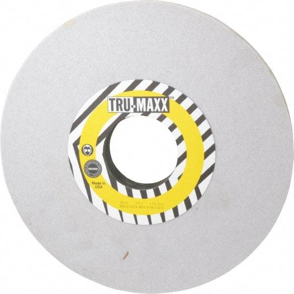 Tru-Maxx - 12" Diam x 3" Hole x 1" Thick, J Hardness, 60 Grit Surface Grinding Wheel - Aluminum Oxide, Type 1, Medium Grade, 2,705 Max RPM, Vitrified Bond, No Recess - Benchmark Tooling
