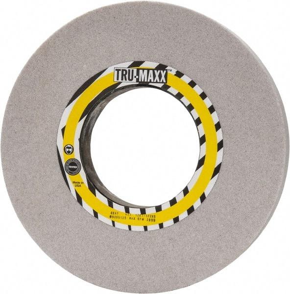 Tru-Maxx - 12" Diam x 5" Hole x 1-1/2" Thick, J Hardness, 46 Grit Surface Grinding Wheel - Aluminum Oxide, Type 1, Coarse Grade, 2,069 Max RPM, Vitrified Bond, No Recess - Benchmark Tooling