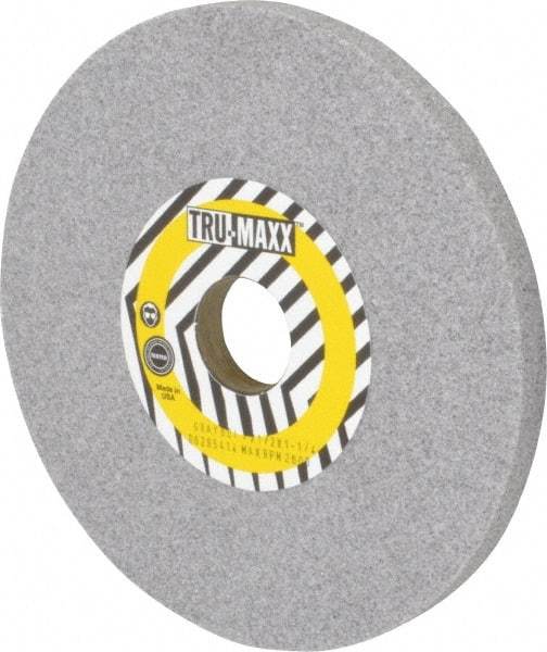 Tru-Maxx - 7" Diam x 1-1/4" Hole x 1/2" Thick, I Hardness, 60 Grit Surface Grinding Wheel - Aluminum Oxide, Type 1, Medium Grade, 3,600 Max RPM, Vitrified Bond, No Recess - Benchmark Tooling