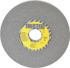 Tru-Maxx - 7" Diam x 1-1/4" Hole x 1/2" Thick, I Hardness, 80 Grit Surface Grinding Wheel - Aluminum Oxide, Type 1, Medium Grade, 3,600 Max RPM, Vitrified Bond, No Recess - Benchmark Tooling