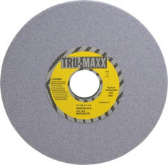 Tru-Maxx - 7" Diam x 1-1/4" Hole x 3/8" Thick, K Hardness, 60 Grit Surface Grinding Wheel - Aluminum Oxide, Type 1, Medium Grade, 3,600 Max RPM, Vitrified Bond, No Recess - Benchmark Tooling