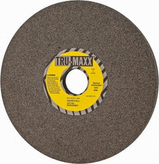 Tru-Maxx - 8" Diam x 1-1/4" Hole x 1/2" Thick, J Hardness, 60 Grit Surface Grinding Wheel - Aluminum Oxide, Type 1, Medium Grade, 3,600 Max RPM, Vitrified Bond, No Recess - Benchmark Tooling